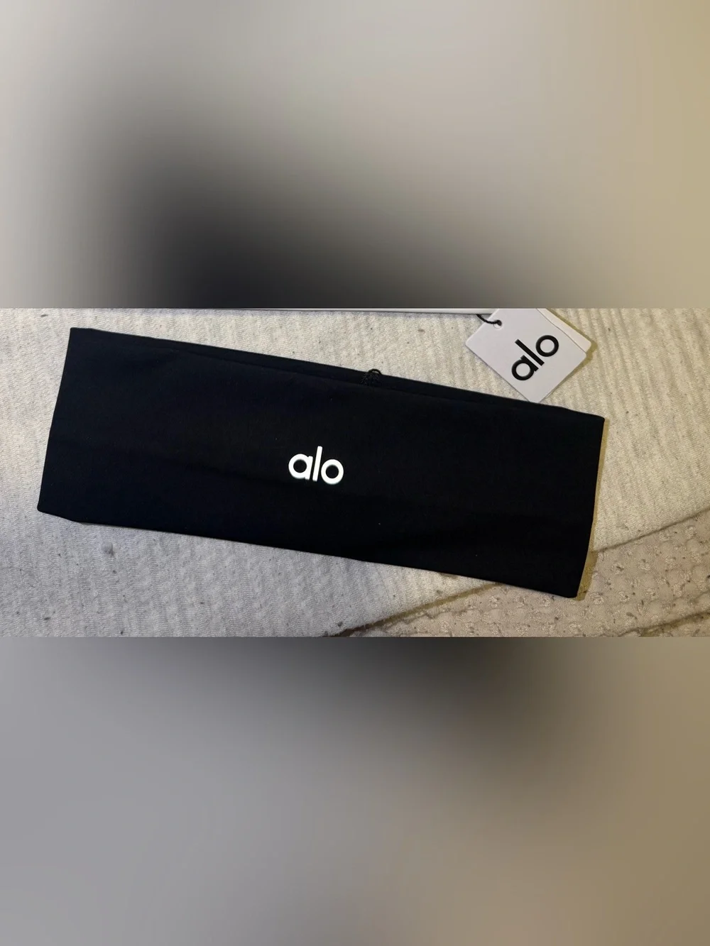 ALO Yoga Black Logo Headband